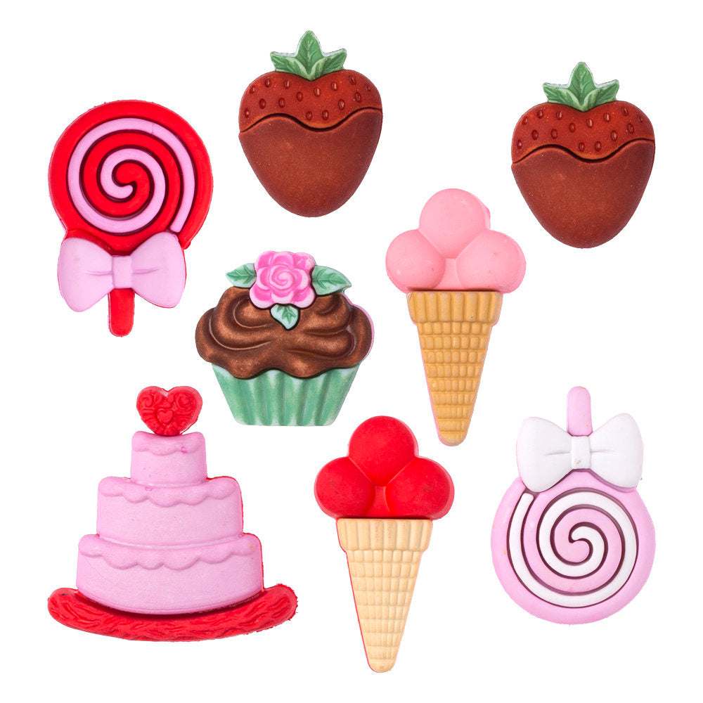 Buttons & Galore Pasta ve Şeker Dekoratif Düğme - 4324